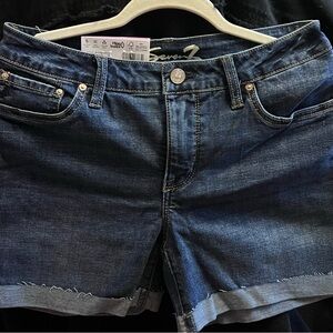 Seven7 Dark Blue Jean Shorts